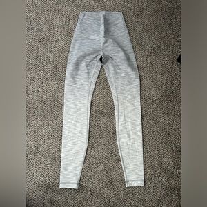 Lululemon leggings, gray and white